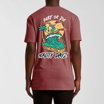 Faded T-Shirt ~ Surf or Die. Thumbnail