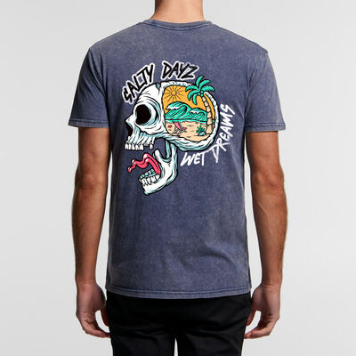 Salty Dayz Stone Wash T-Shirt ~ Wet Dreams - Vintage Surf Shirt. Thumbnail