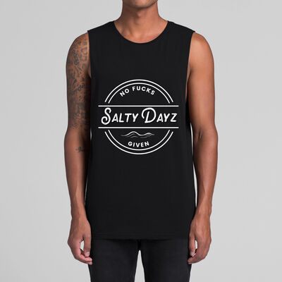 Classic Men's Singlet ~ No Fucks Given Logo. Thumbnail