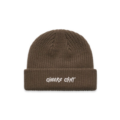 Knitted Beanie ~ Cheers C$nt. Thumbnail